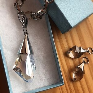 NWOT Touchstone Chrystal necklace and pendants